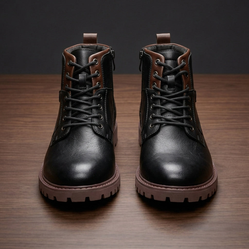 Madrid Ankle Boots - Premium Leather High-Top Boots for the Modern Man