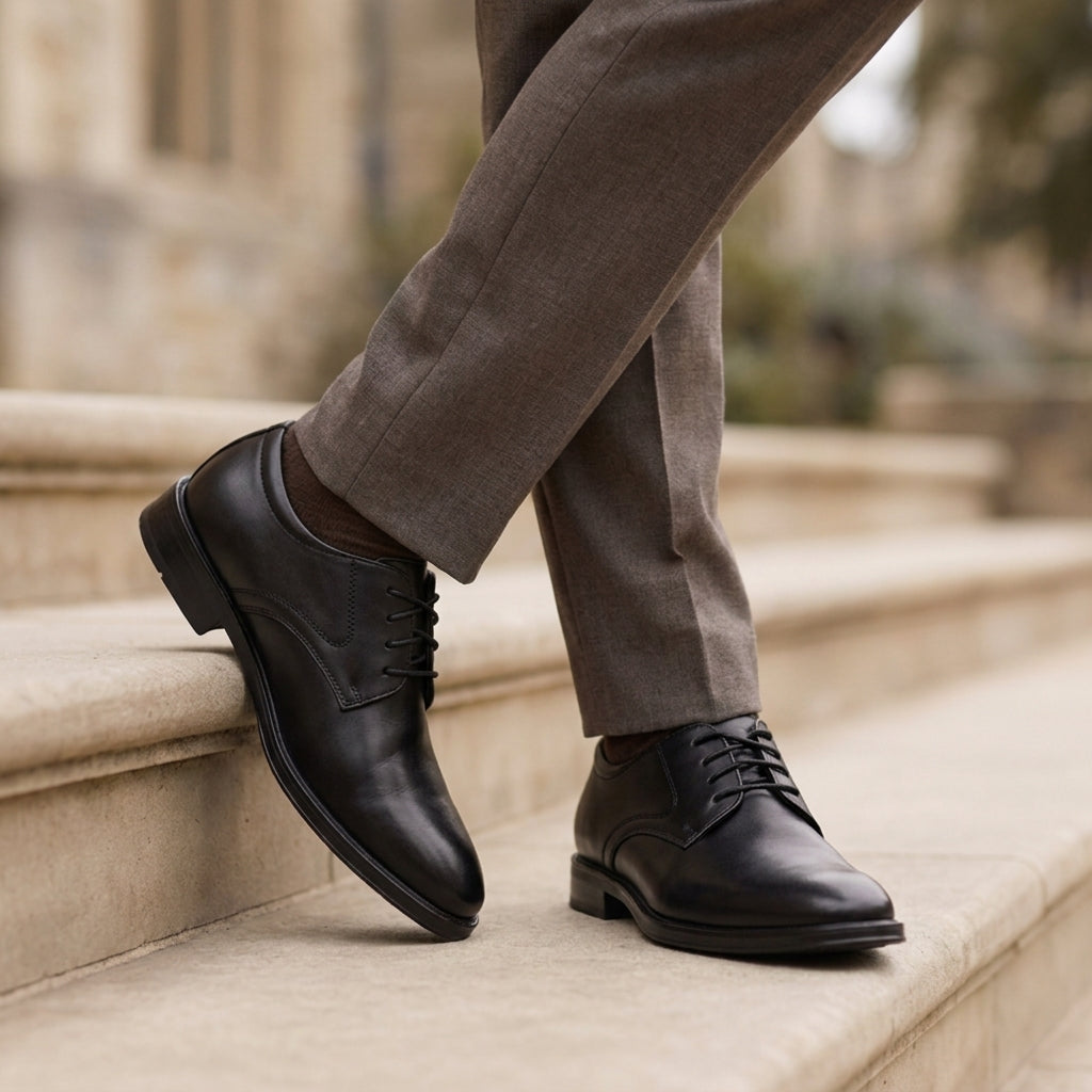 Milano Leather Oxford Shoes for Men - Premium Formal Dress Footwear