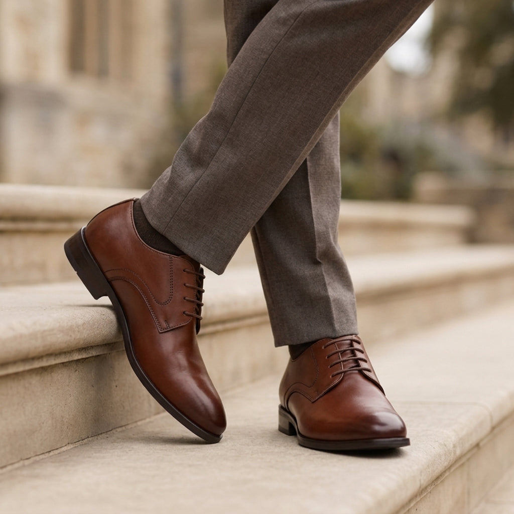 Milano Leather Oxford Shoes for Men - Premium Formal Dress Footwear