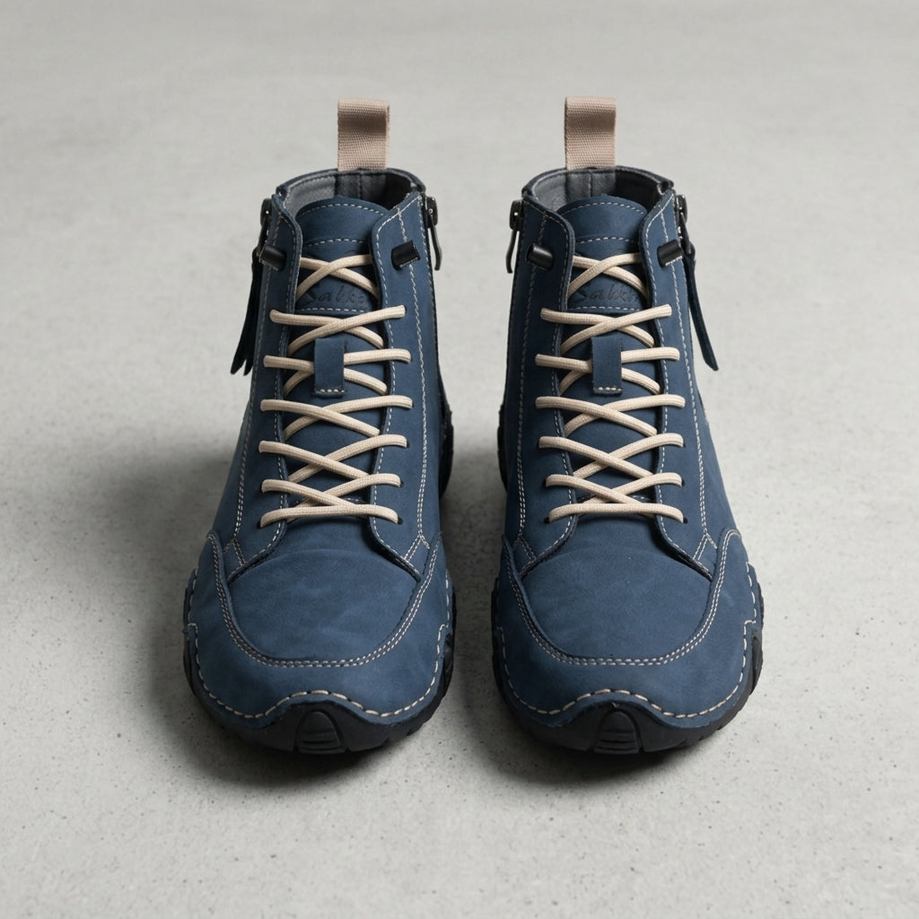 Hale Leather Ankle Boots for Men - Handmade Breathable Boots