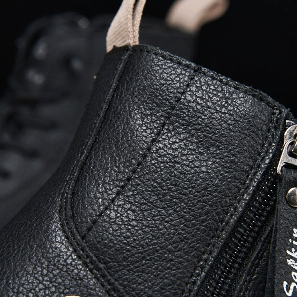 Hale Leather Ankle Boots for Men - Handmade Breathable Boots