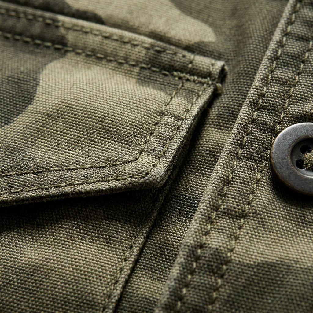 Alaric Men's Button Closure Jacket - Cotton Blend Jacket with Pockets