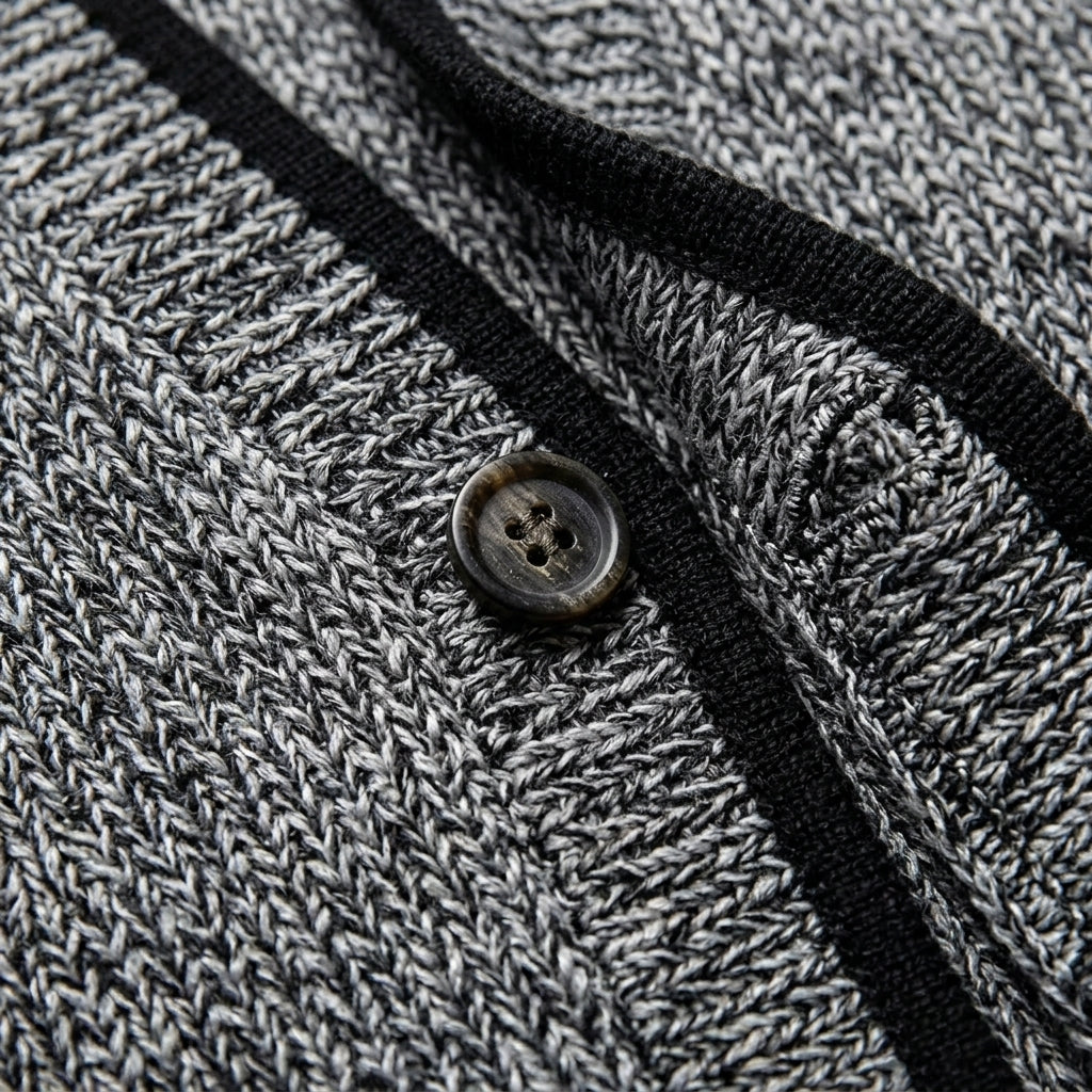 Thorne Cardigan with Buttons and Pocket - Cotton Blend Layering Piece