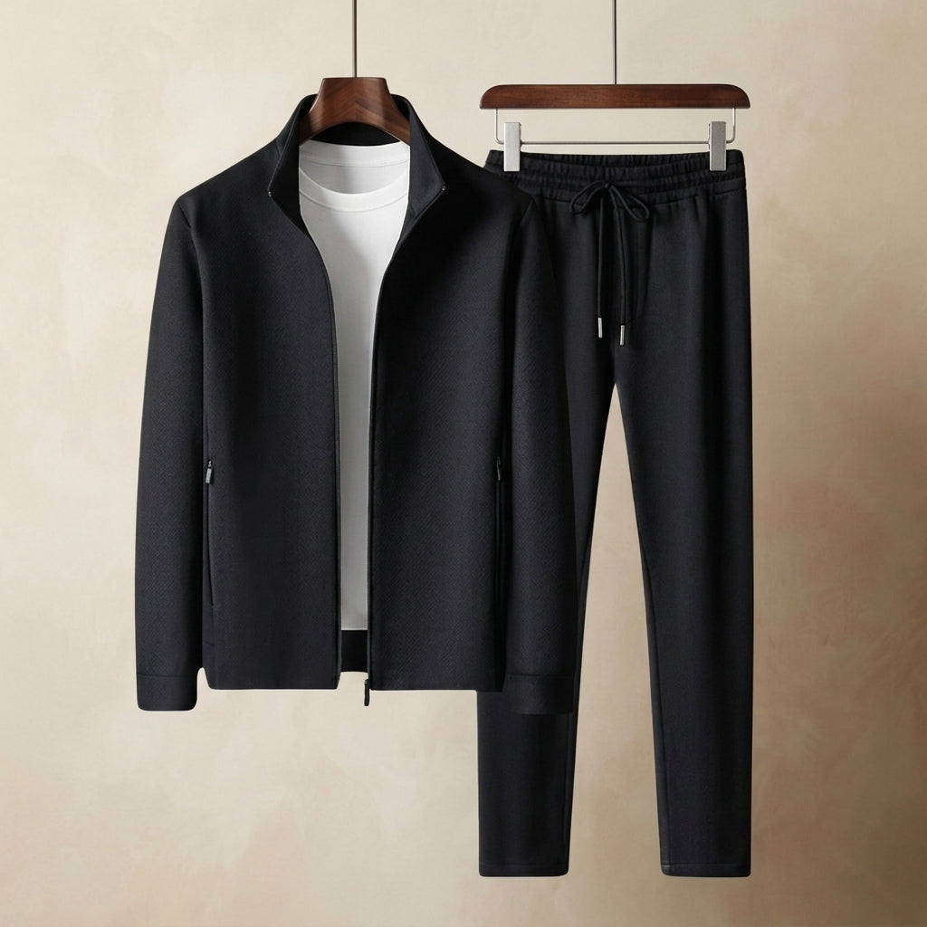 Renzo Tracksuit Set for Men, Premium Cotton Blend Loungewear Set