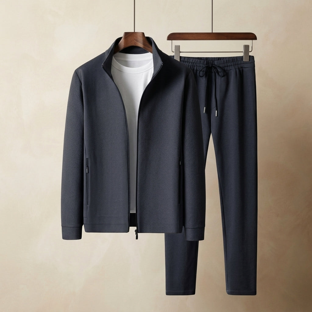 Renzo Tracksuit Set for Men, Premium Cotton Blend Loungewear Set