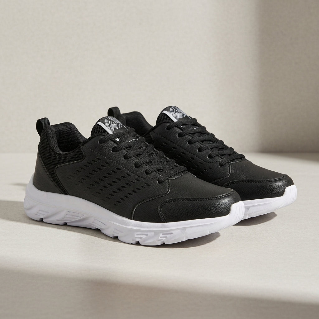 Markfs Waterproof Athletic Sneakers for Men - Durable Leather Running Shoes