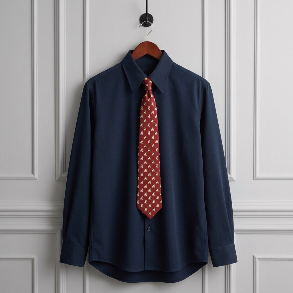 Monaco Men's Slim Fit Shirt - Wrinkle-Resistant Cotton Blend Dress Shirt