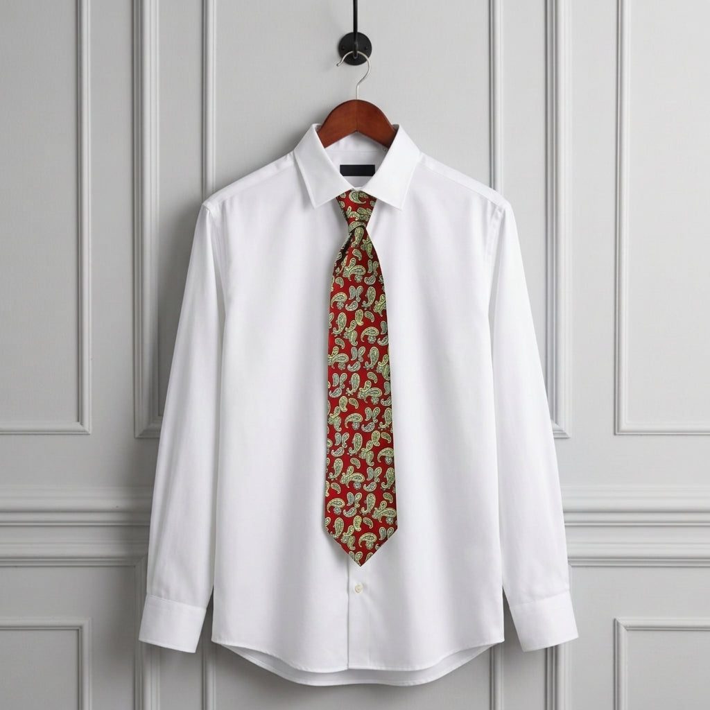 Monaco Men's Slim Fit Shirt - Wrinkle-Resistant Cotton Blend Dress Shirt