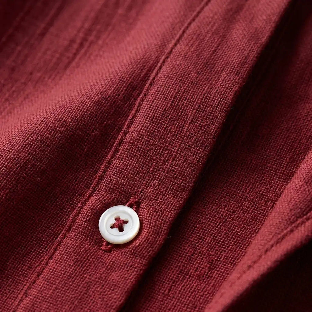 Palermo Linen Shirt for Men, Breathable Short-Sleeve Relaxed Fit Top
