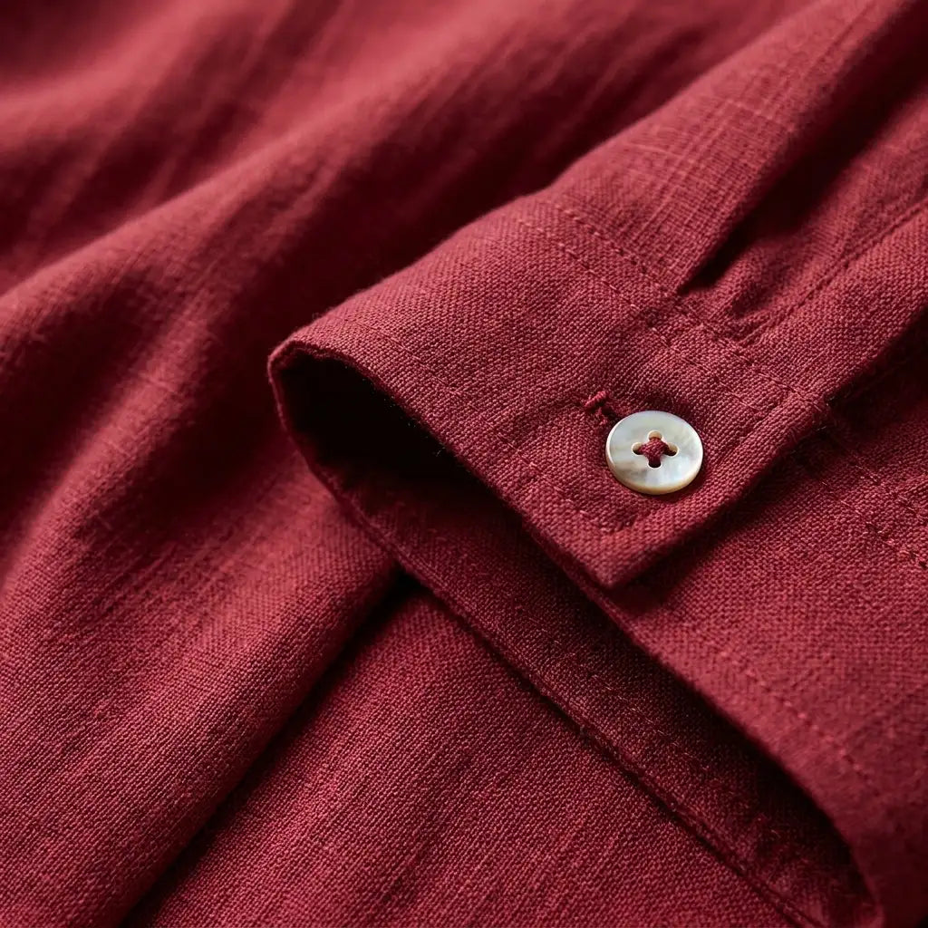 Palermo Linen Shirt for Men, Breathable Short-Sleeve Relaxed Fit Top