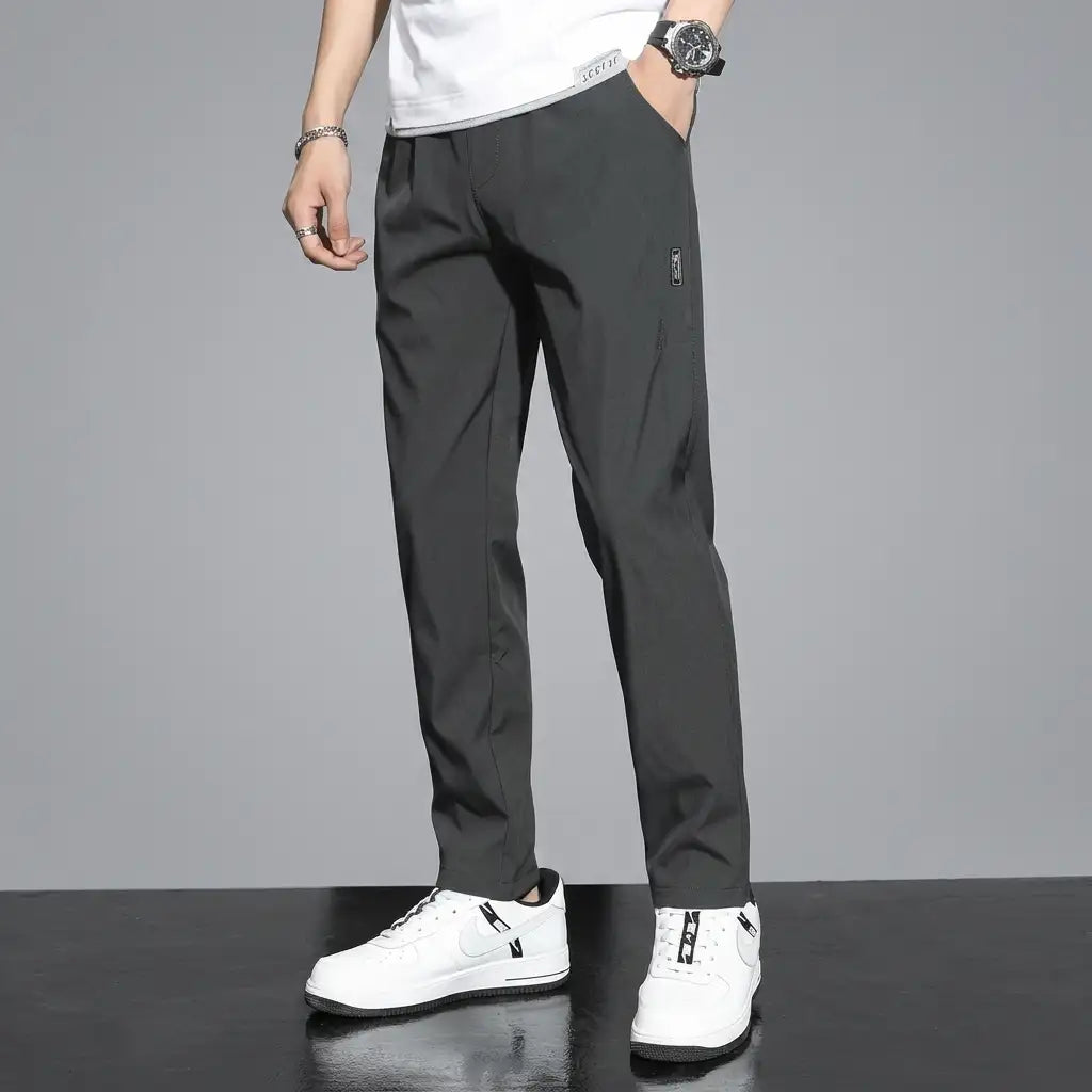 Valencia Jogging Pants for Men - Premium Cotton Blend Joggers with Cord Detail