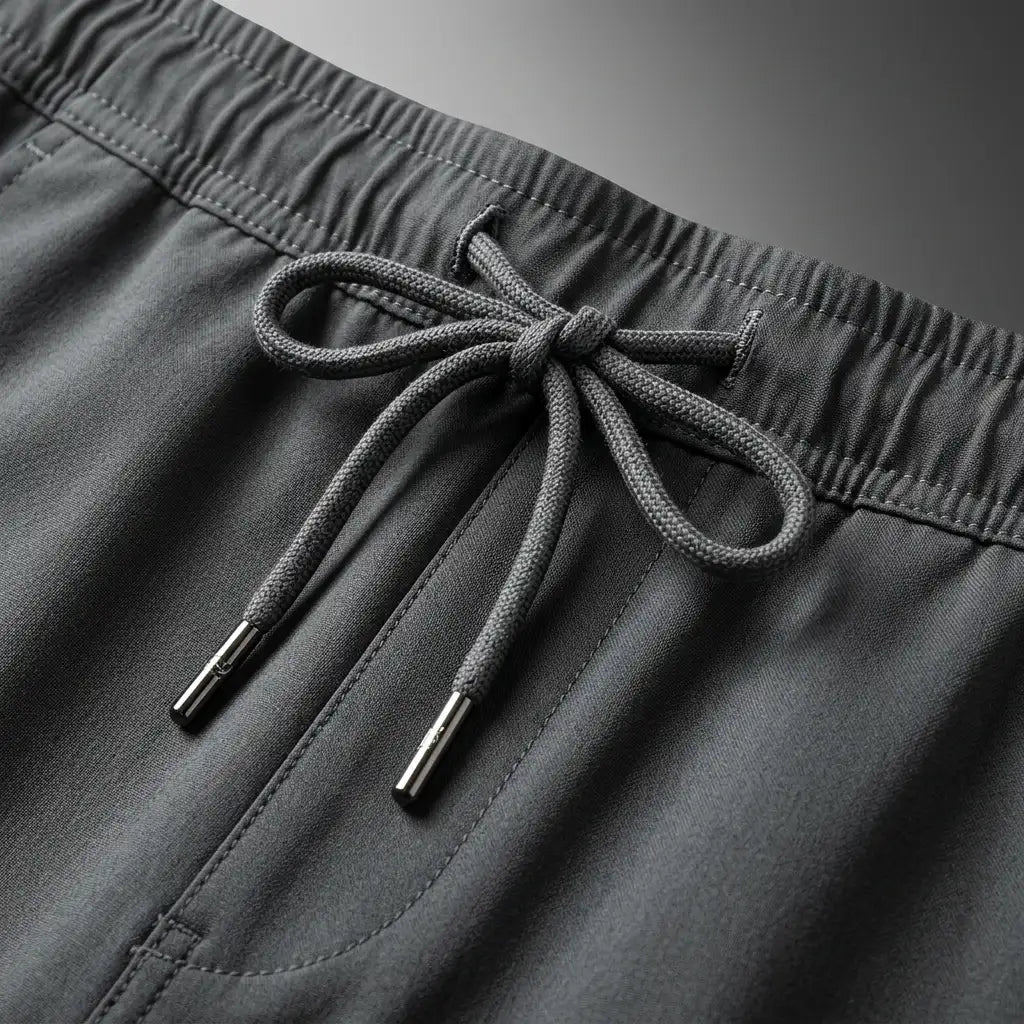 Valencia Jogging Pants for Men - Premium Cotton Blend Joggers with Cord Detail