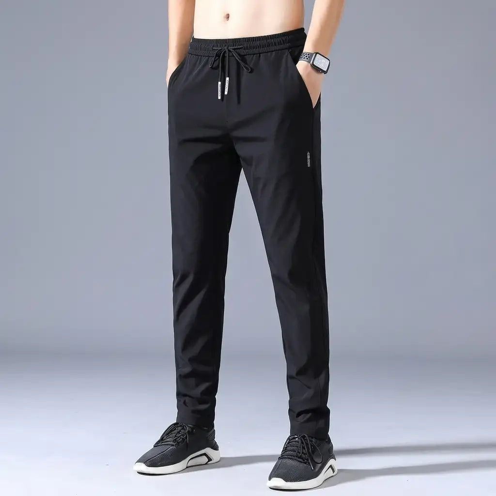 Valencia Jogging Pants for Men - Premium Cotton Blend Joggers with Cord Detail