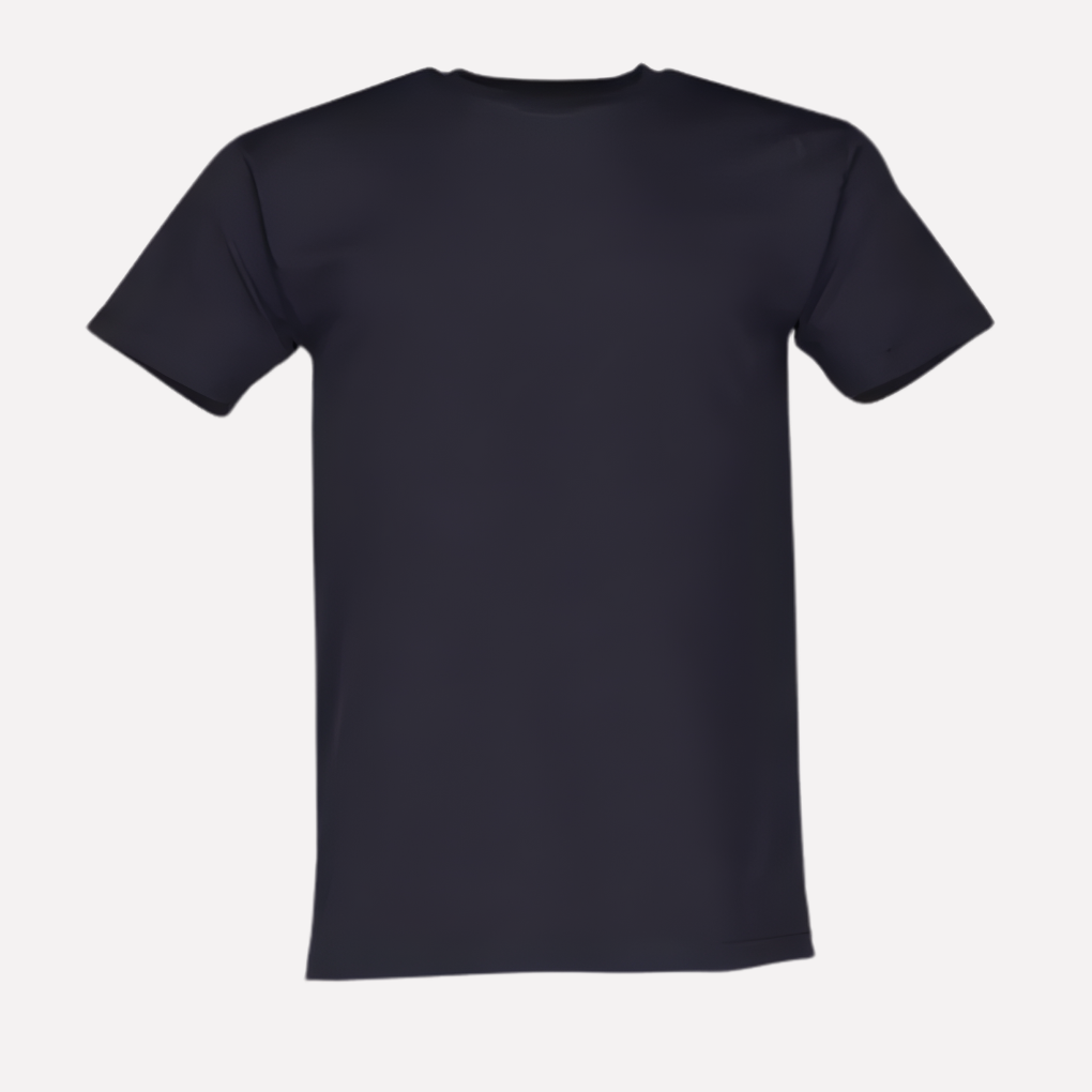 Men's Crew Neck Cotton T-Shirt - Classic Short-Sleeve Tee