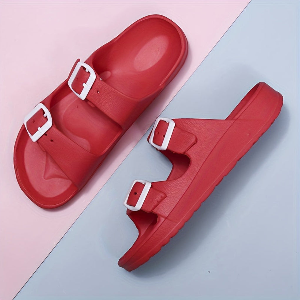 Men's Double Buckle Sandals - Adjustable Non-Slip Summer Sandals