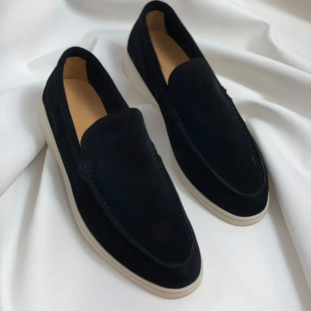 Men's Leather Loafers - Classic Slip-On Dress Shoes