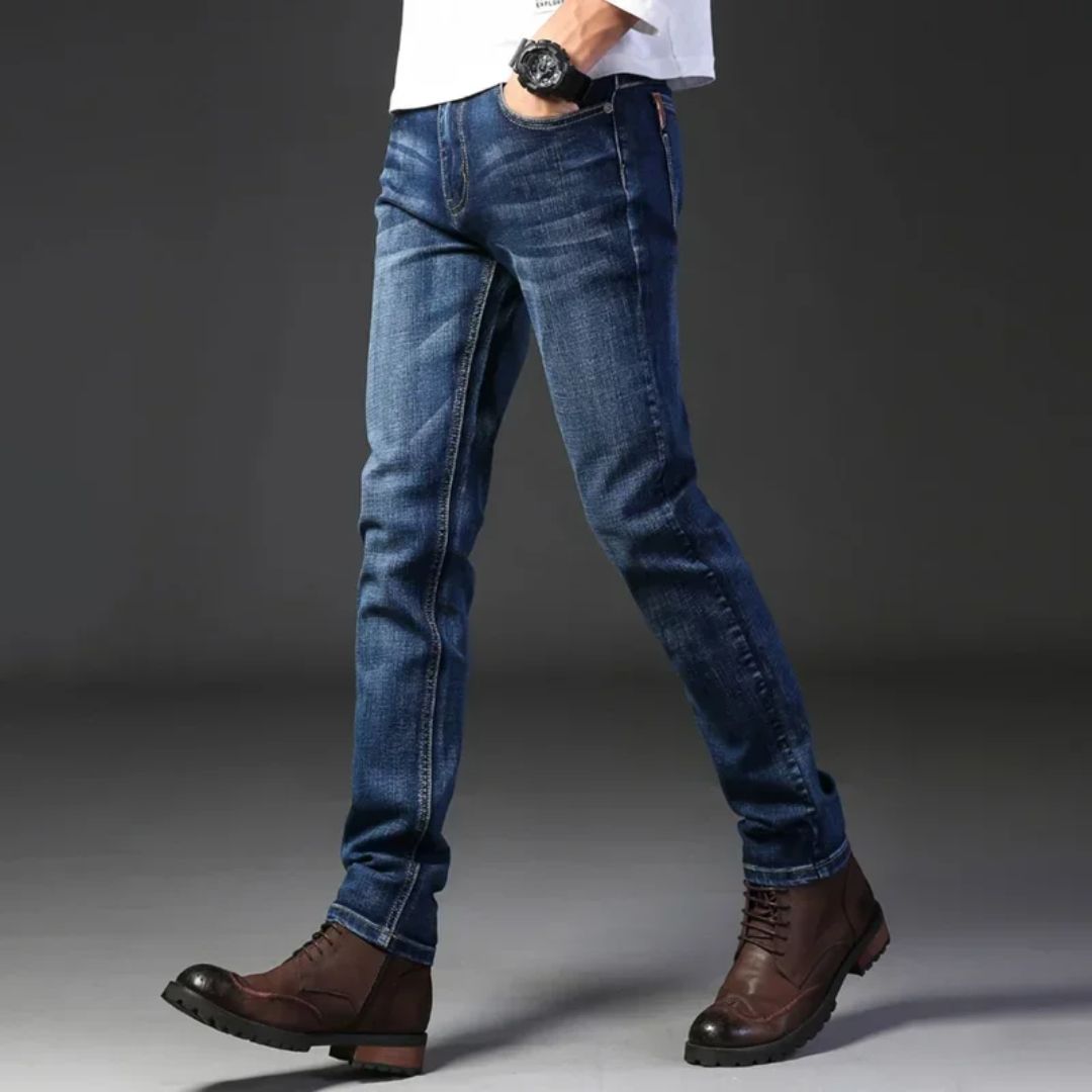 Slim Traveler Jean for Men - Stretch Denim with Tailored Five-Pocket Fit