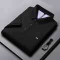 Men's Breathable Polo Shirt, Cotton Blend with Embroidery Detail