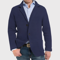 Men's Knitted Cardigan - Button-Front Long Sleeve Layering Sweater