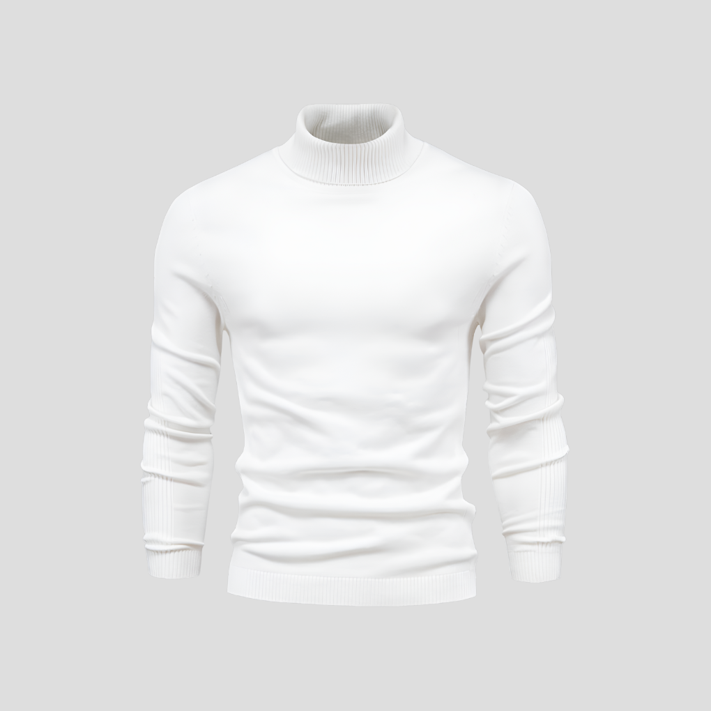 Men's Turtleneck Sweater - Soft Cotton, Casual to Formal Wear