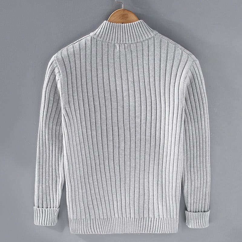 Lorenzo Cotton Cardigan for Men - Hand-Knit Artisan Cardigan