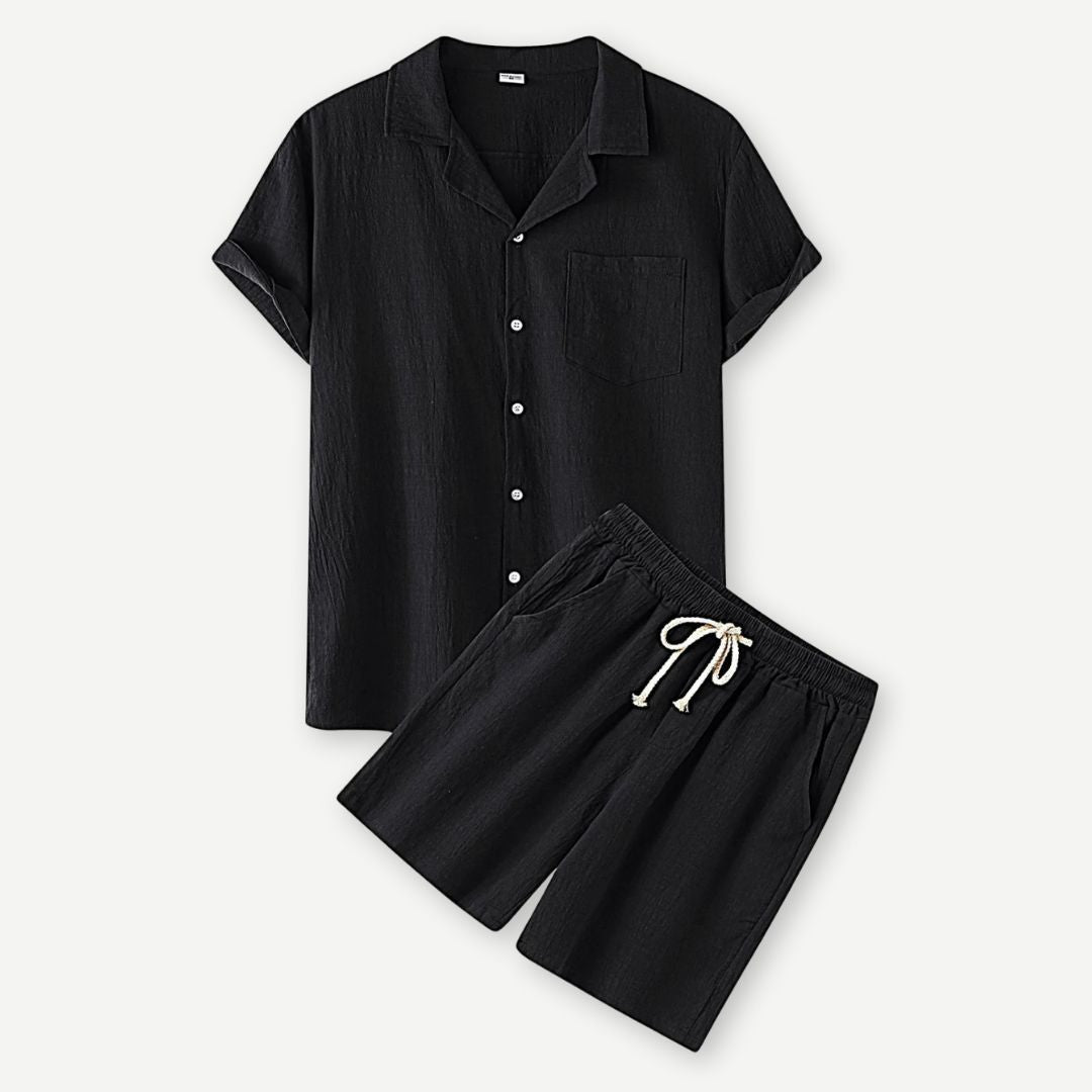 Relaxed Linen Set - Breathable Two-Piece Linen Outfit for Men