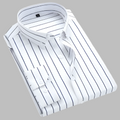 Men's Plaid Oxford Cotton Shirt, Button-Down Casual Shirt