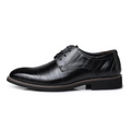 Men's Vegan Leather Oxford Shoes, Classic Lace-Up Dress Shoes