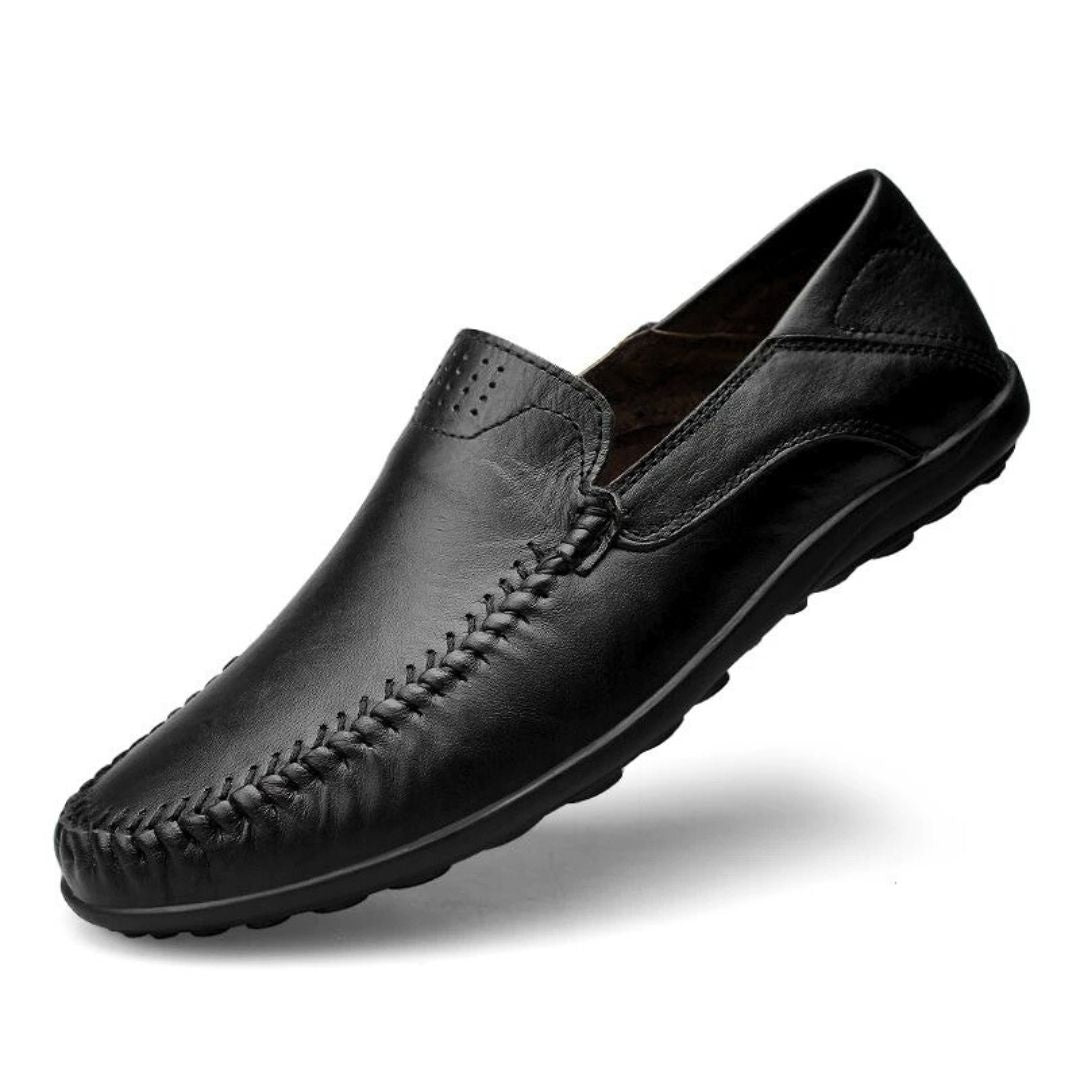 Lite Walk Genuine Leather Loafers - Lightweight Comfort Loafers for Men