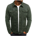 Men's Denim Summer Jacket - Lightweight Button-Up Jean Jacket