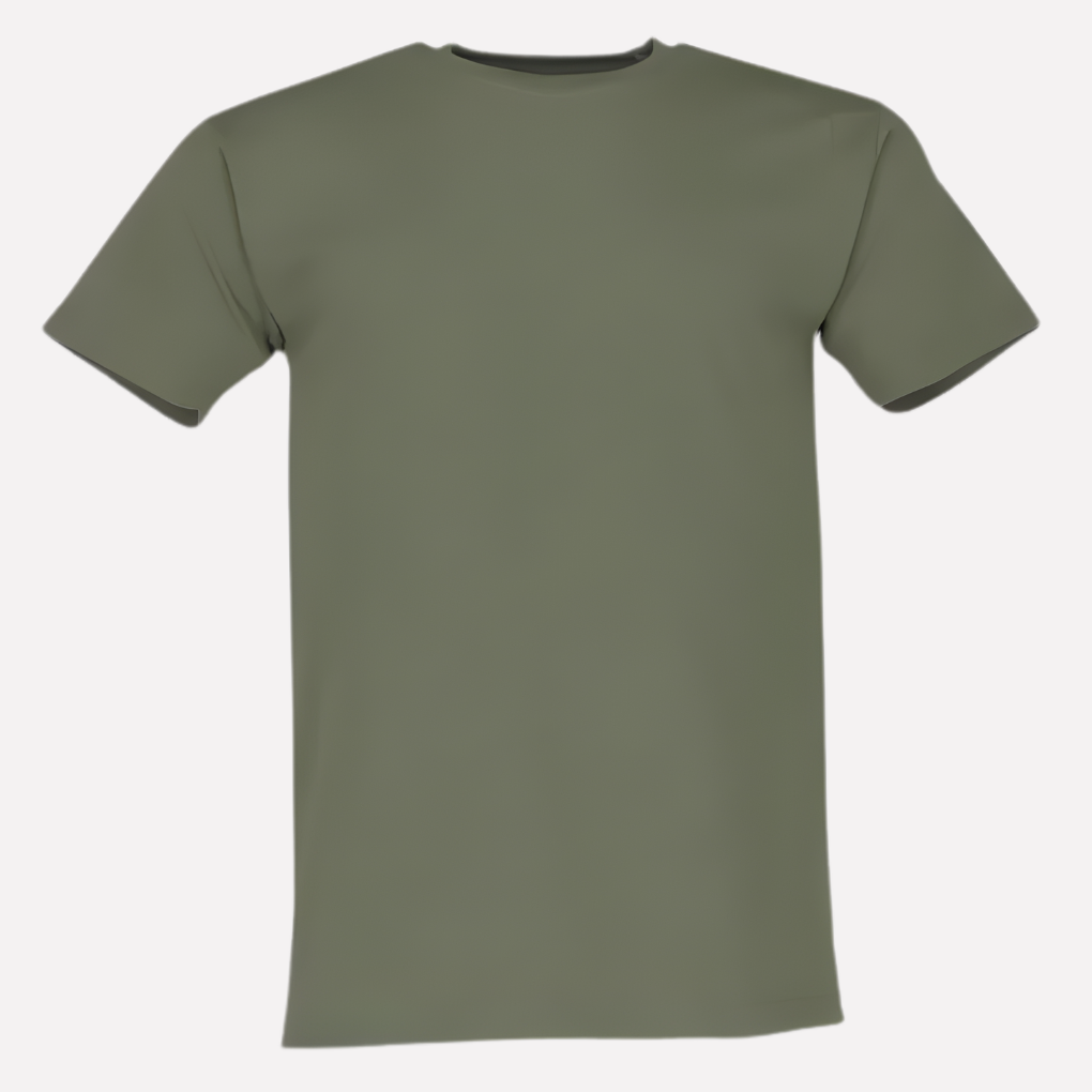 Men's Crew Neck Cotton T-Shirt - Classic Short-Sleeve Tee