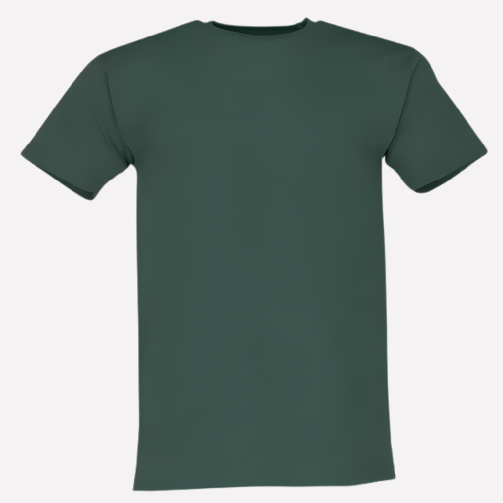 Men's Crew Neck Cotton T-Shirt - Classic Short-Sleeve Tee