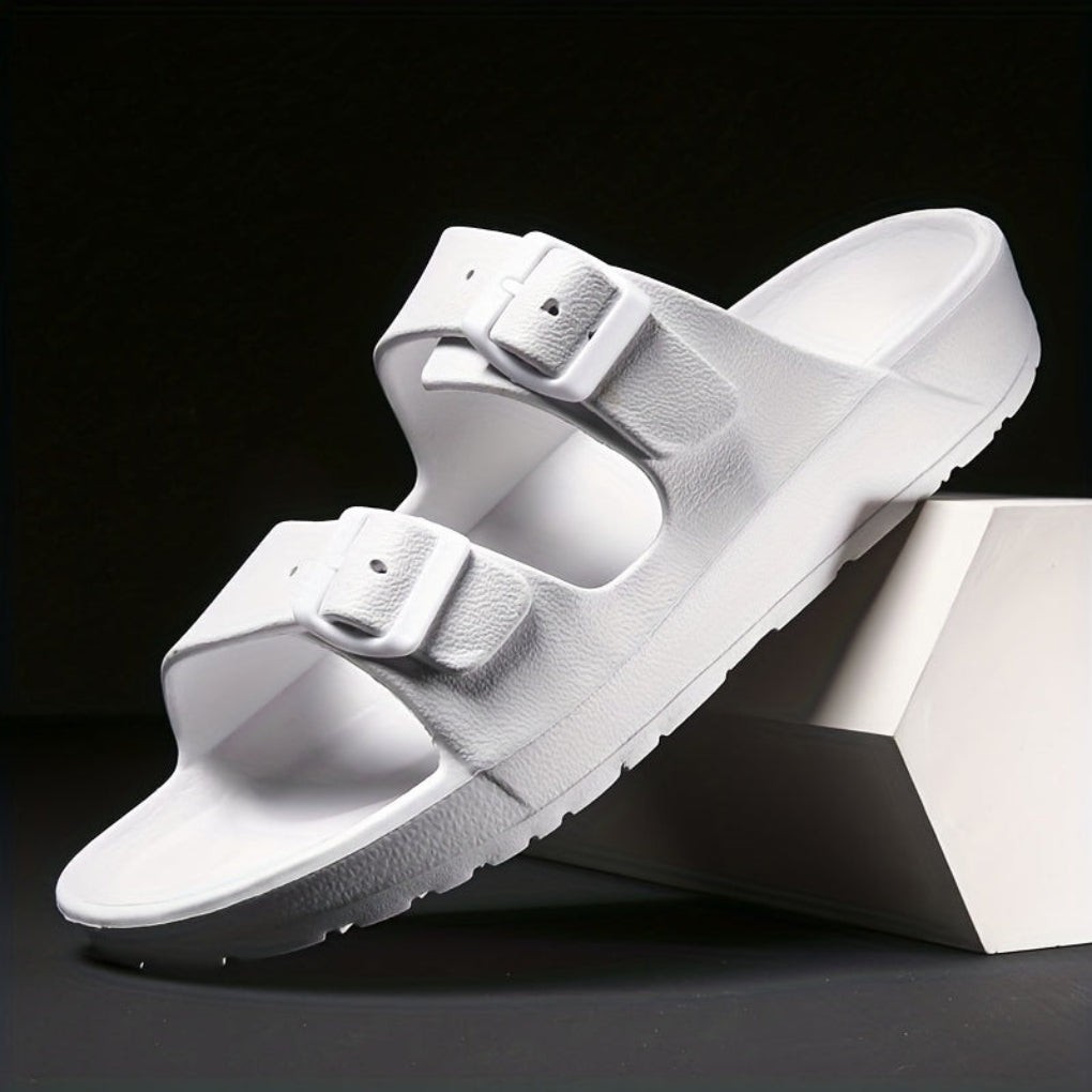 Men's Double Buckle Sandals - Adjustable Non-Slip Summer Sandals