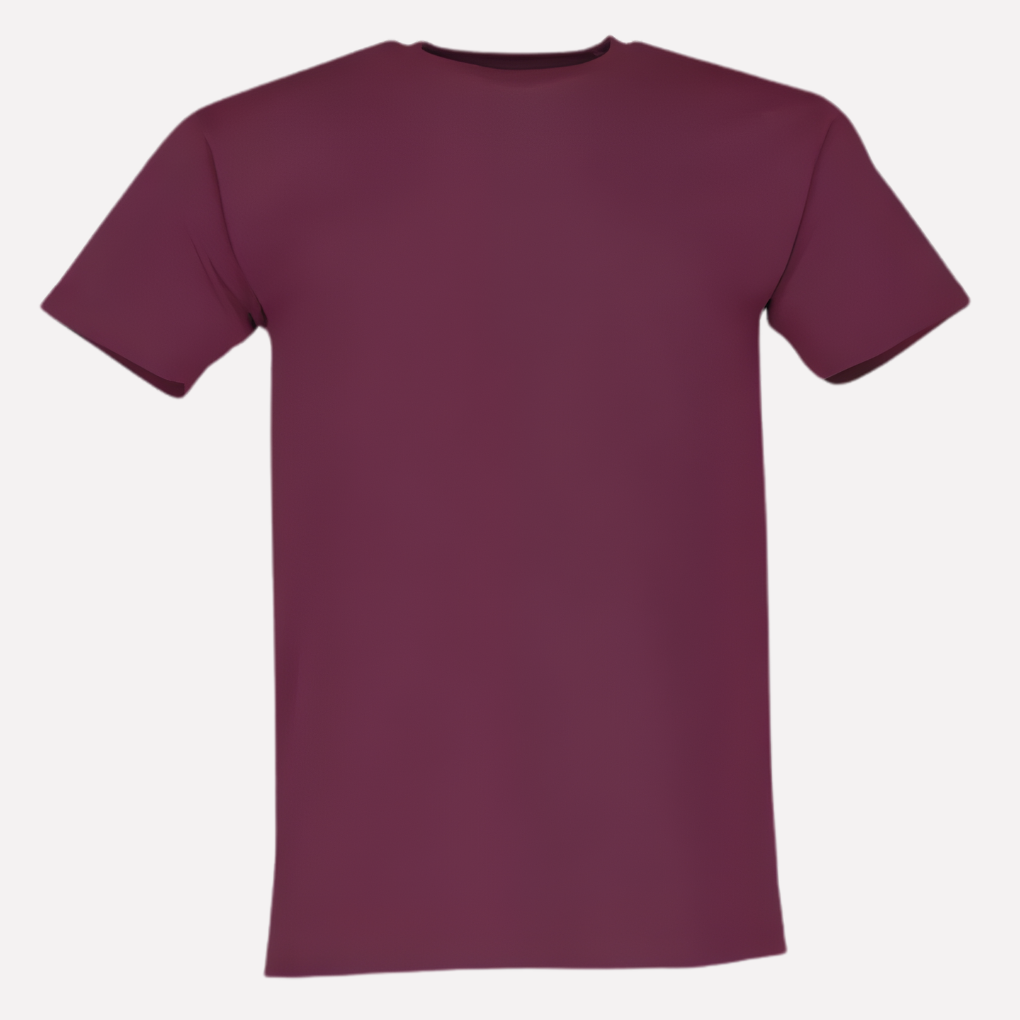 Men's Crew Neck Cotton T-Shirt - Classic Short-Sleeve Tee