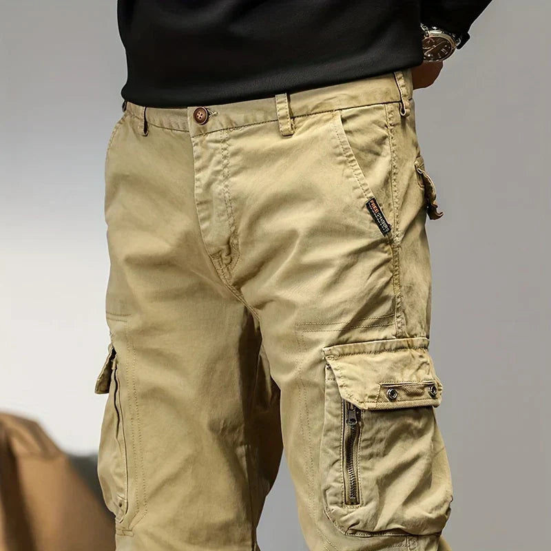 Men's Cargo Joggers, Cotton Streetwear Jogger Pants