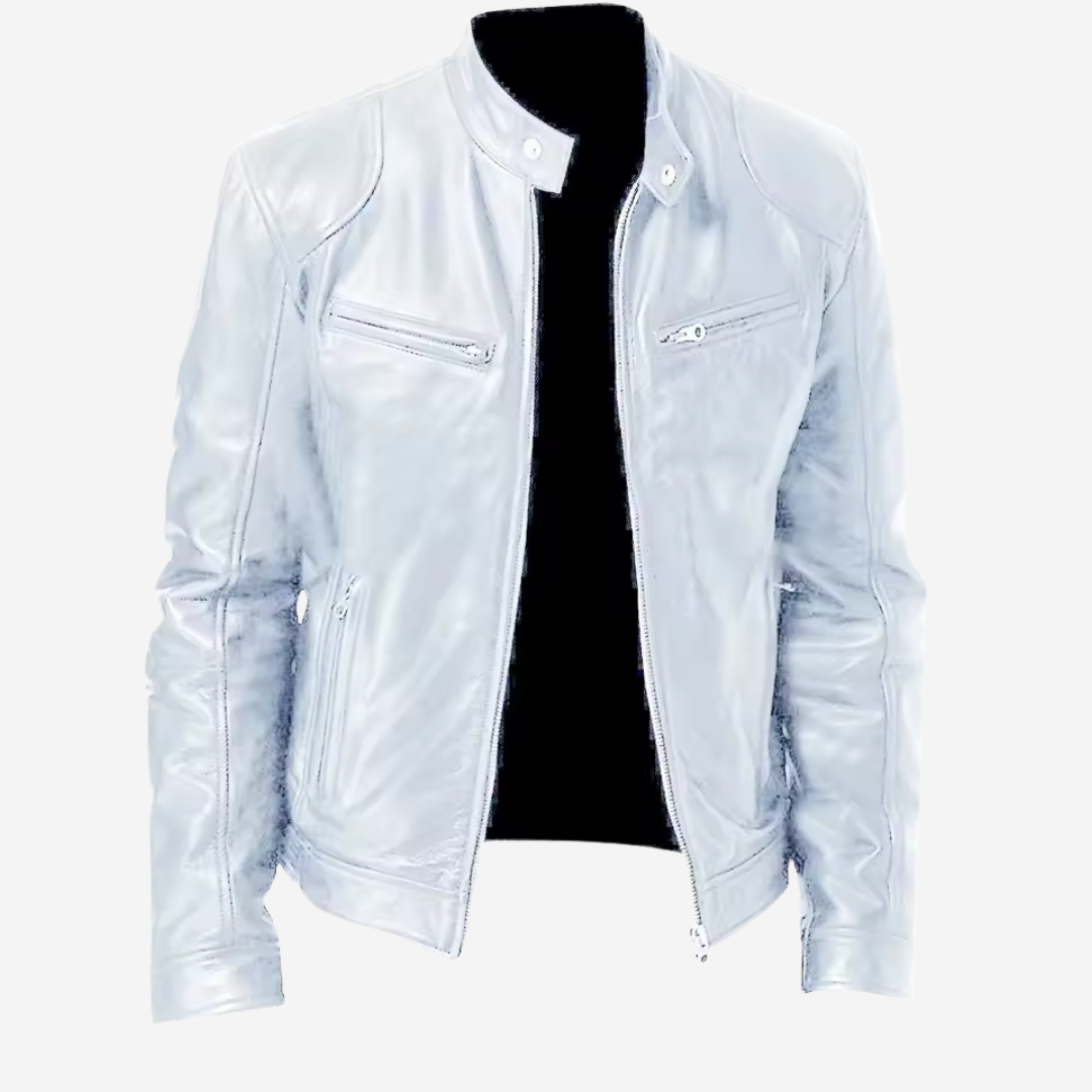 Men's Classic Leather Jacket | Timeless Moto-Style Outerwear