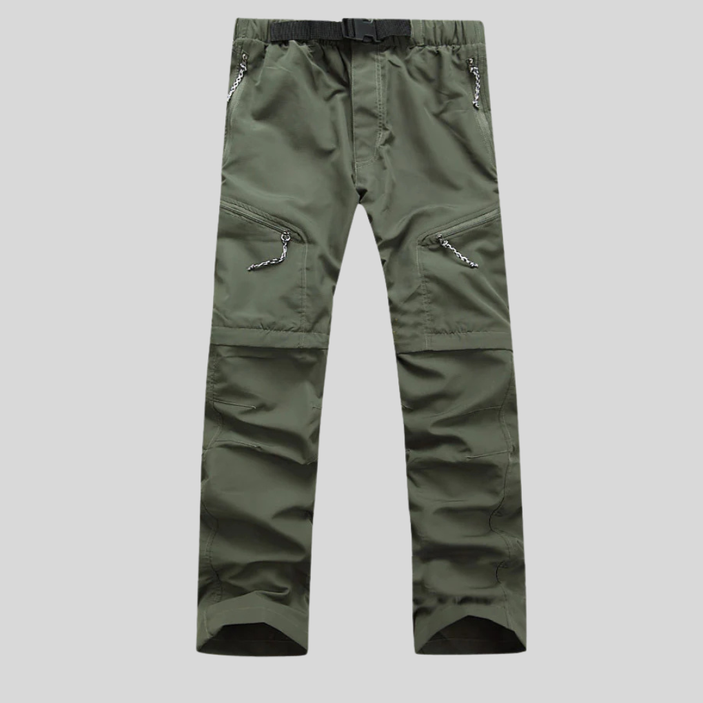 Men's Convertible Hiking Pants, 2-in-1 Zip-Off Shorts
