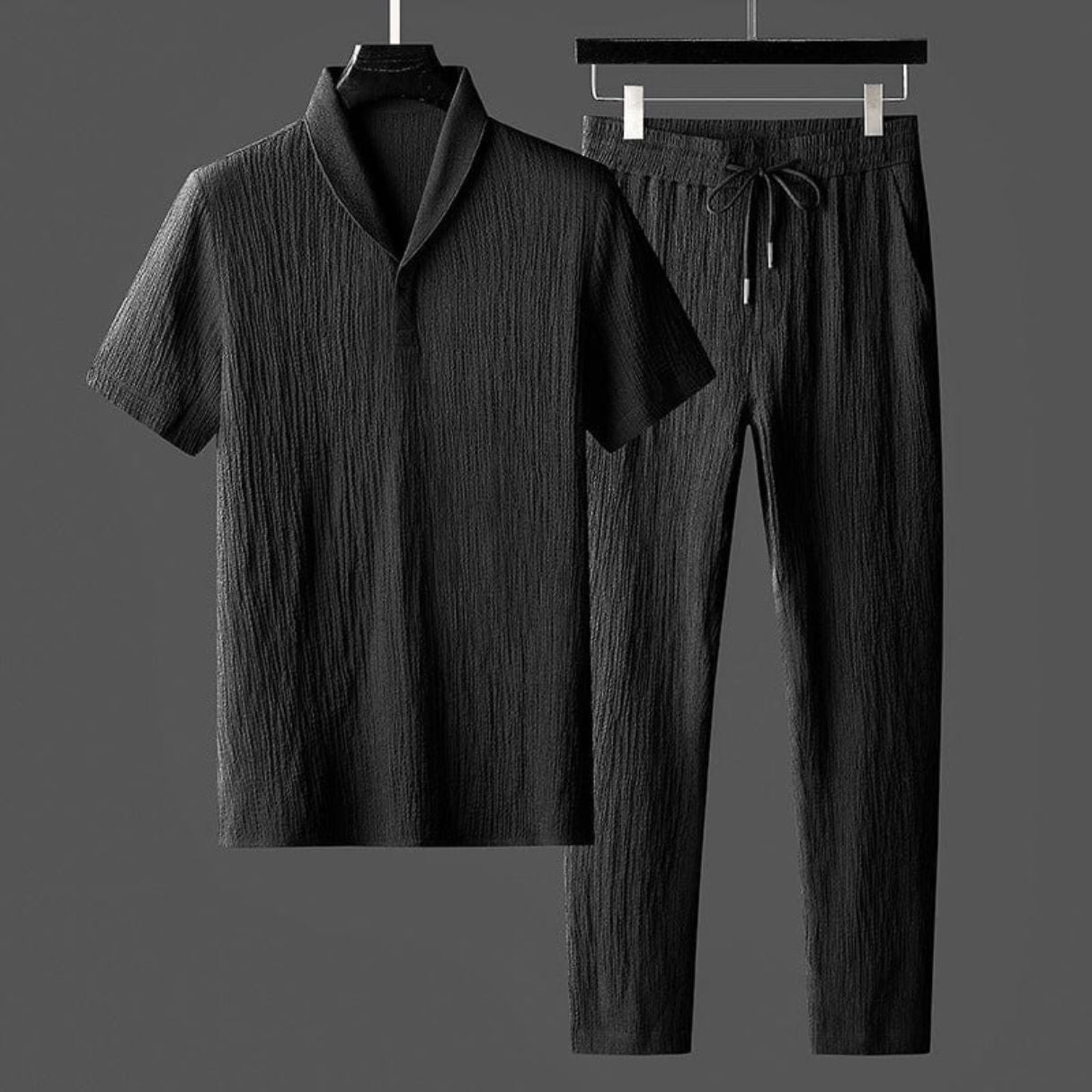 Men's Premium Linen Set - Breathable, Wrinkle-Resistant Two-Piece Outfit