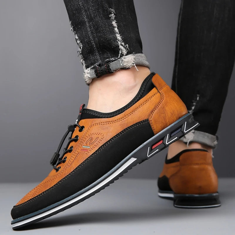 Men's Orthopedic Shoes, Ergonomic Leather Comfort Shoes