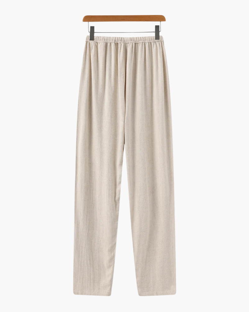 Men's Relaxed Pants with Drawstring Waist, Casual Lightweight Trousers