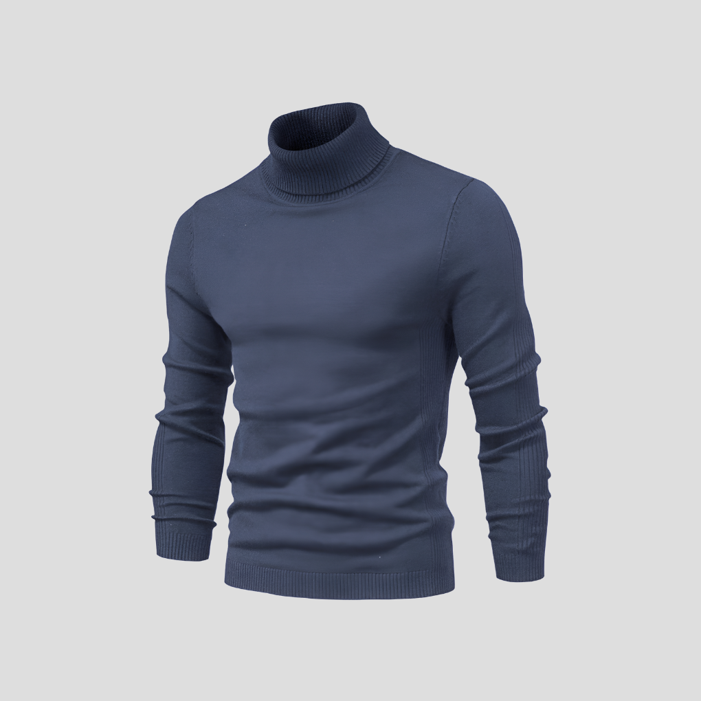 Men's Turtleneck Sweater - Soft Cotton, Casual to Formal Wear
