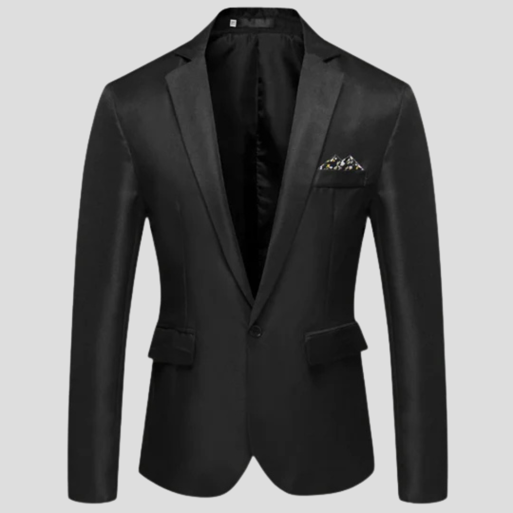 Men's Modern Blazer - Single-Breasted, Notch Lapel