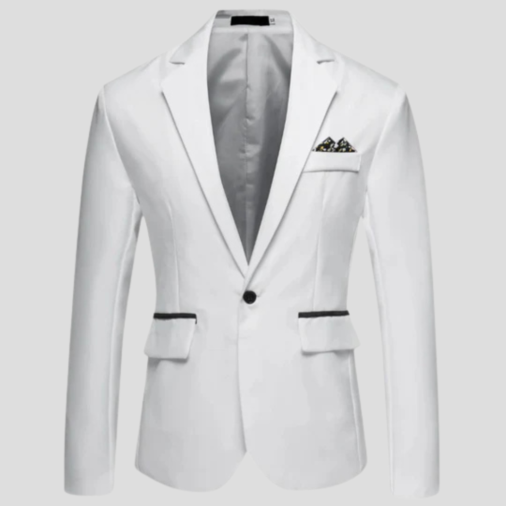 Men's Modern Blazer - Single-Breasted, Notch Lapel