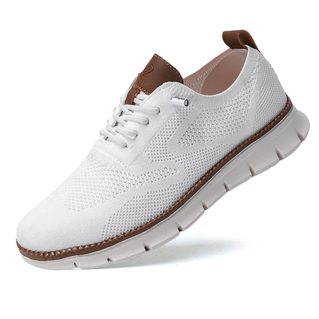Men's Knit Sneakers with Flex Grip Sole, Lightweight Casual Trainers