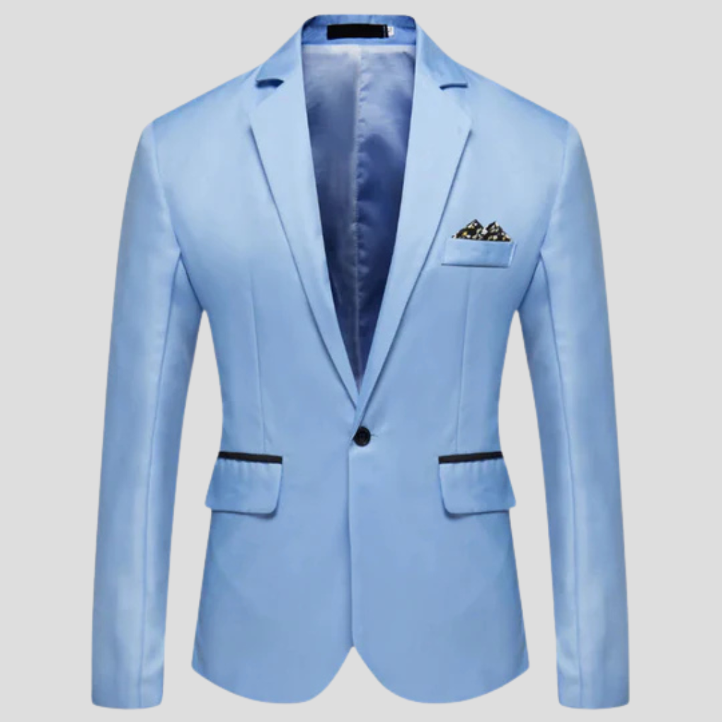 Men's Modern Blazer - Single-Breasted, Notch Lapel