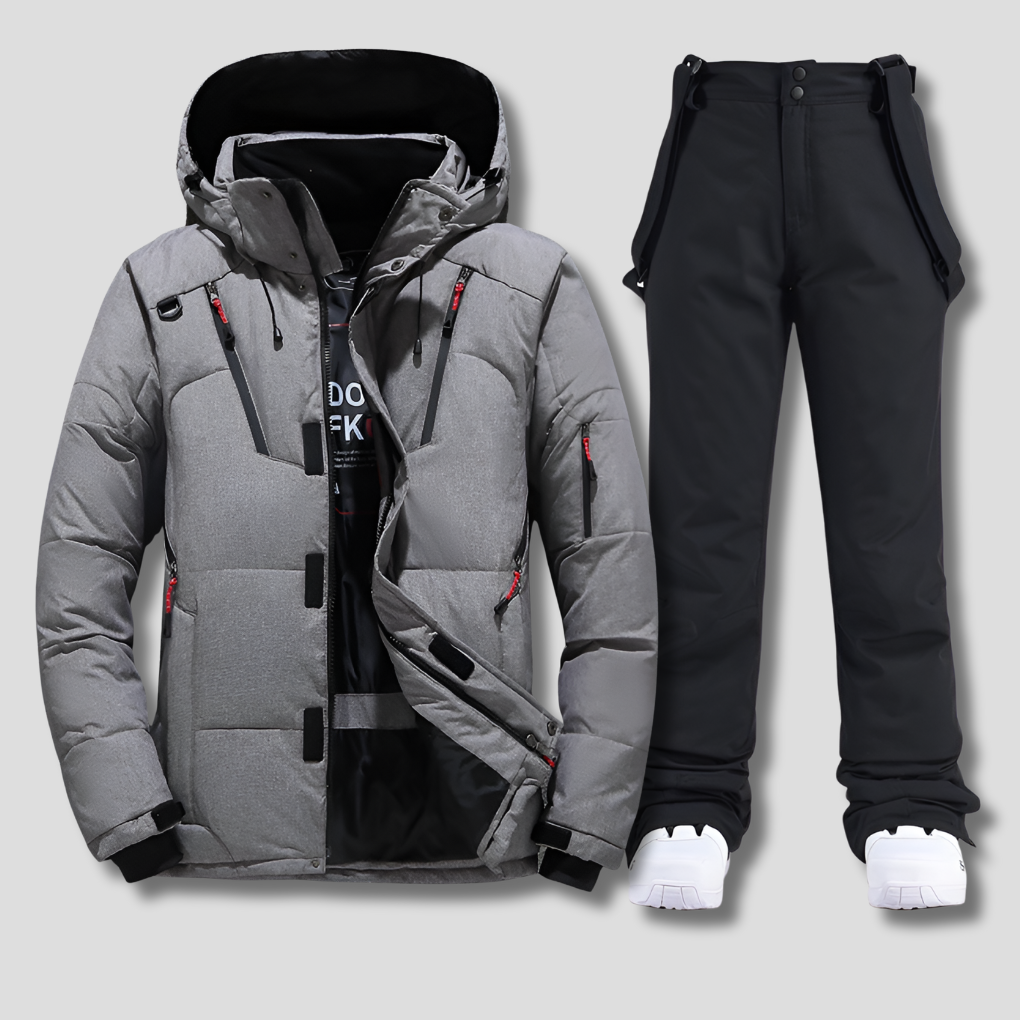 Men's Ski Suit, Weather Resistant Snowsuit