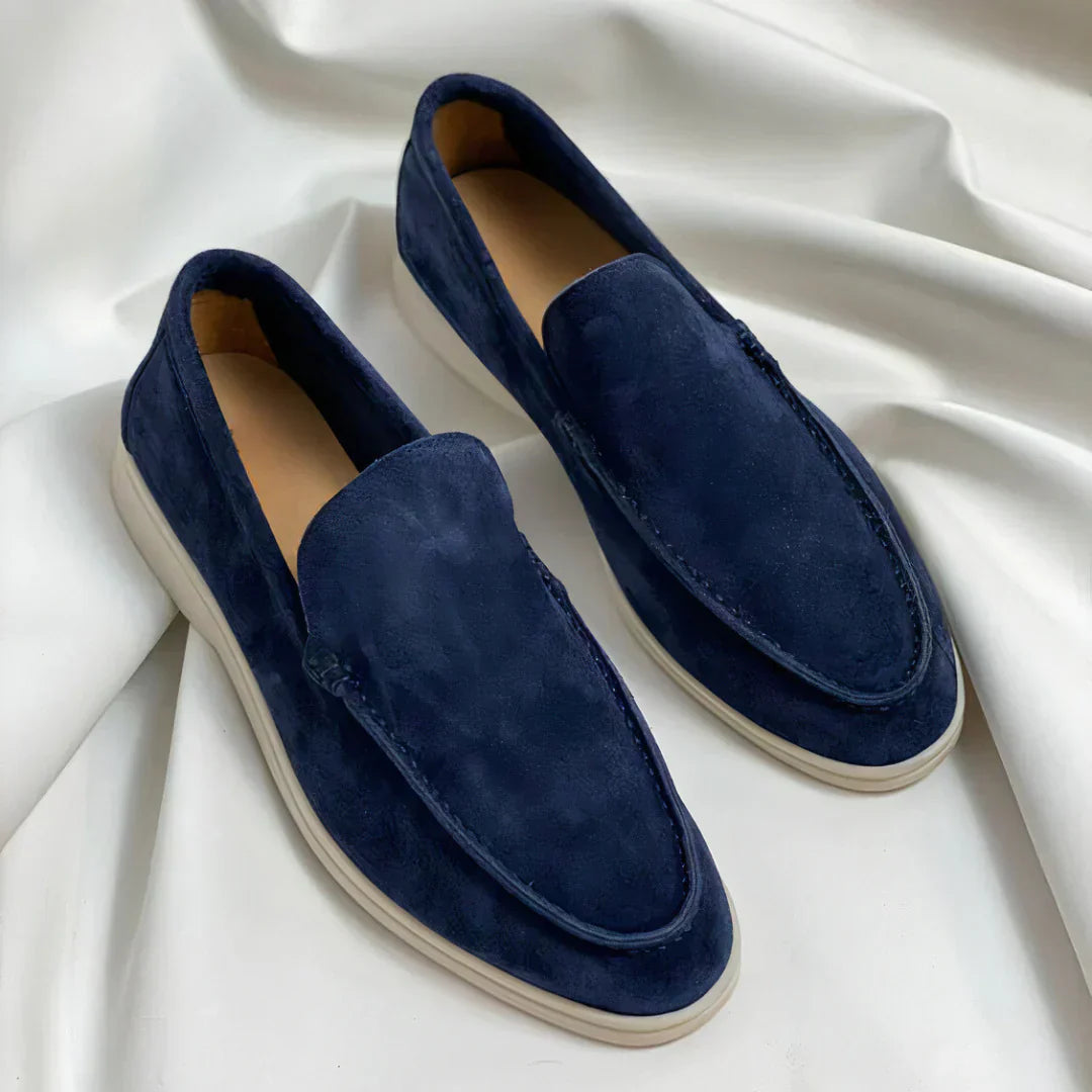Men's Leather Loafers - Classic Slip-On Dress Shoes