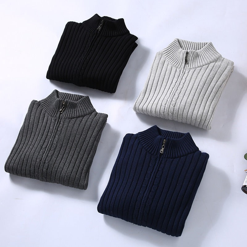 Lorenzo Cotton Cardigan for Men - Hand-Knit Artisan Cardigan