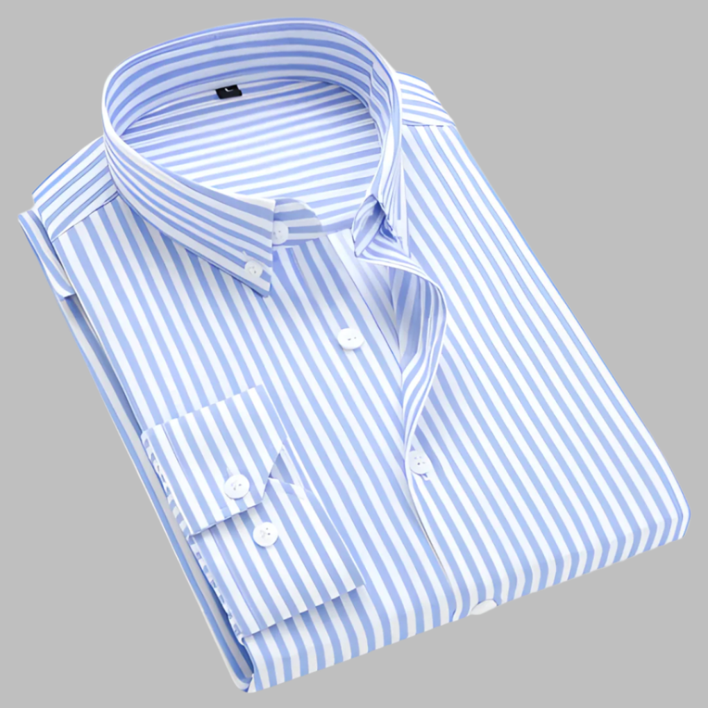 Men's Plaid Oxford Cotton Shirt, Button-Down Casual Shirt