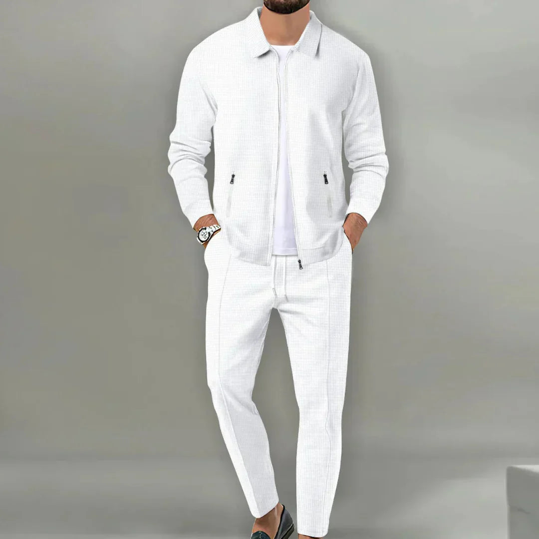 Men's Two-Piece Suit - Slim Fit Blazer and Trousers for Business and Formal Wear